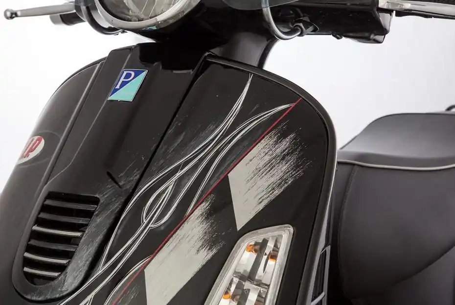 Vente Flash Tube mono fente bouclier jambe, gauche pour Vespa GTS/GTS Super/GTV/GT 125-300ccm (- &rsquo;19), noir mat