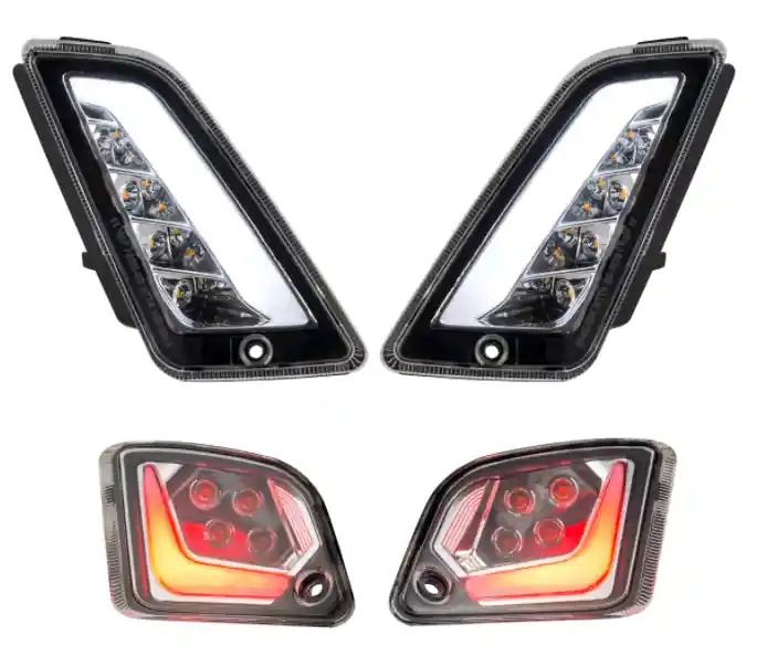 Kit clignotants avant & arrière pour Vespa GTS/GTS Super/GTV 125-300ccm (&rsquo;14-), clair Prix Cassé