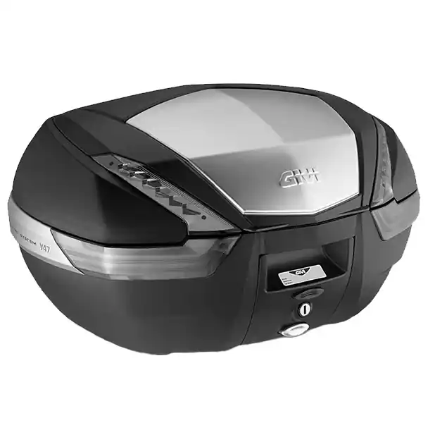 Affaire À Saisir V47 TECH MONOKEY Topcase 47 litres noir / alu avec réflecteurs transparents Givi