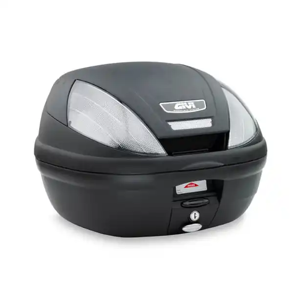 E370 TECH Topcase MONOLOCK avec réflecteurs transparents et plaque d&rsquo;origine Givi Petit Prix