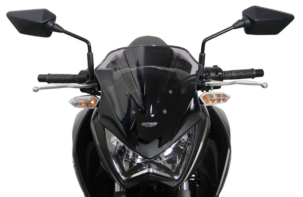 Must-Have Vitre racing MRA "R" pour KAWASAKI Z250 (année 13-) / Z300 (année 15-) Gris fumée