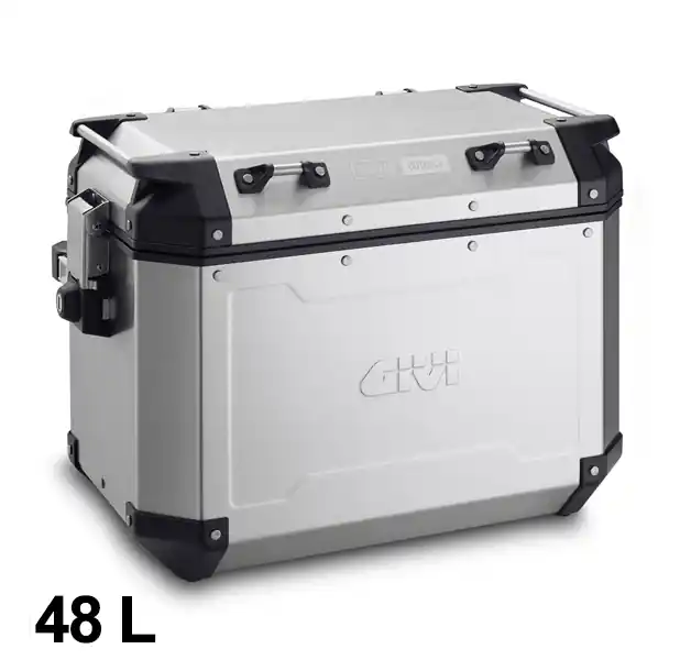 Givi Valise latérale en aluminium Simple Trekker Outback 48L Monokey – Droite Populaire