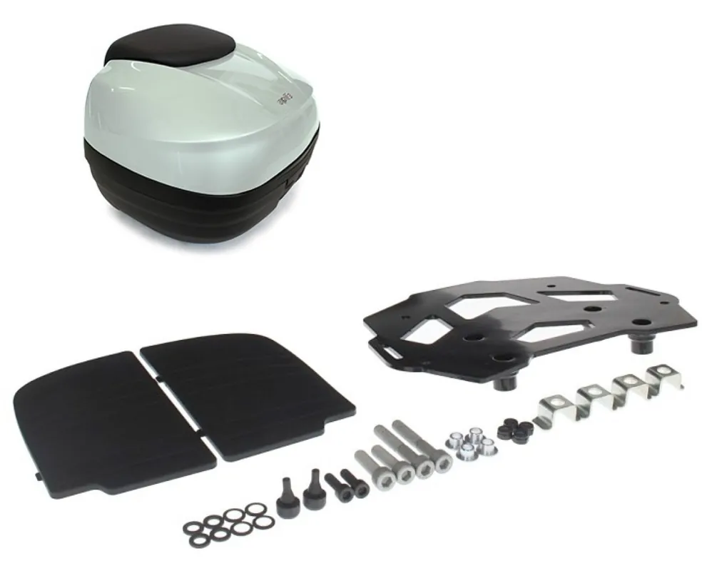 Top case, blanc, 40 L pour Aprilia Caponord Expédié Aujourd&rsquo;hui