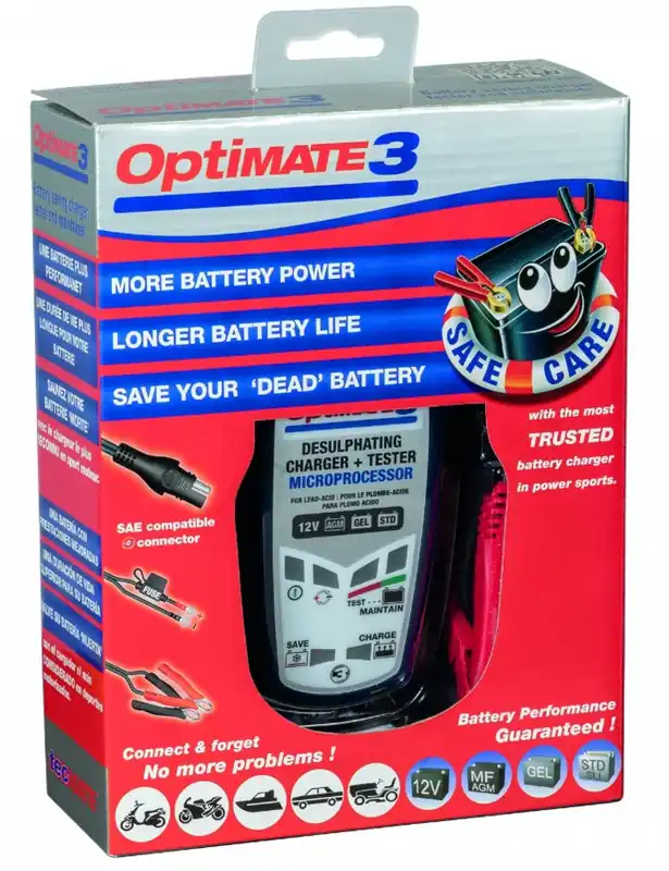 Expédition Rapide Chargeur de batterie OptiMate III