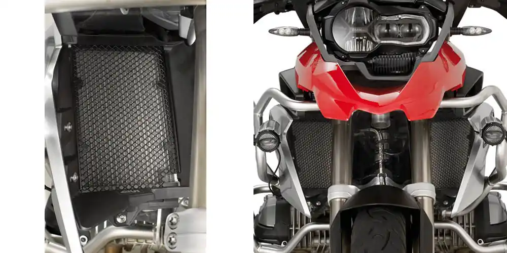 Satisfait Ou Remboursé Protection pour radiateurs à eau et à huile Acier inoxydable pour BMW R 1200 GS Adventure (année 14-18) / R 1200 GS (B