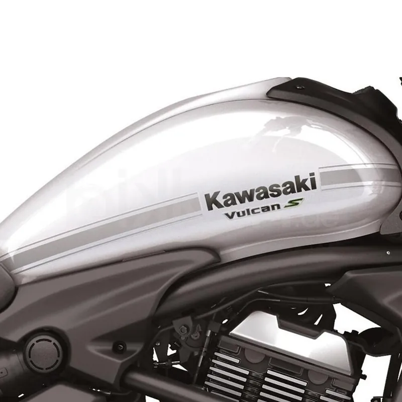 Achat Immédiat Autocollant de réservoir STRIPE pour Vulcan S (année 15-19) Original Kawasaki Argent
