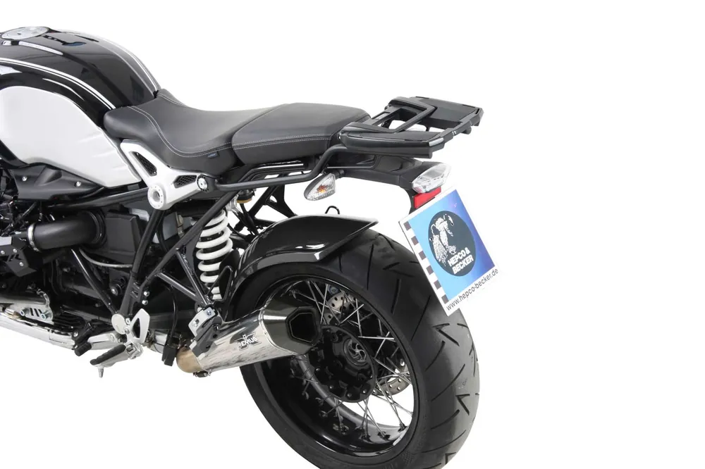 Achat Immédiat Support de top case Easyrack noir pour BMW R nineT (14-16) Hepco & Becker