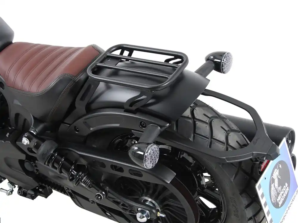 Bon Marché Solorack sans rembourrage de dossier noir pour Indian Scout Bobber (2017-)