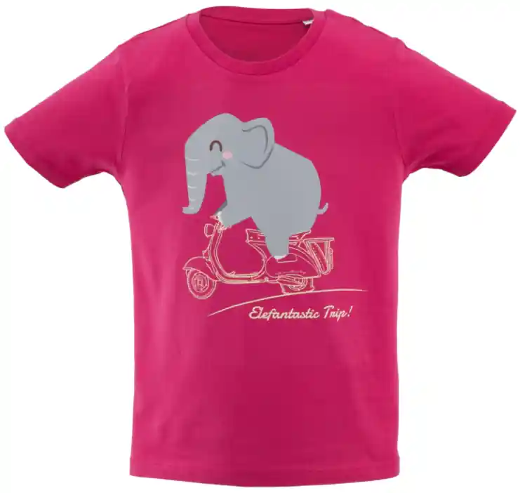 Expédié Aujourd&rsquo;hui Kinder T-Shirt « Elefantastic Trip! », pink 3/4 ans