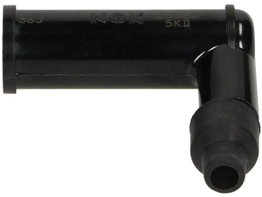 Prix Réduit Cosse de bougie d&rsquo;allumage NGK, L05EA, noire, angle 90°, pour écrou de raccordement, design spécial