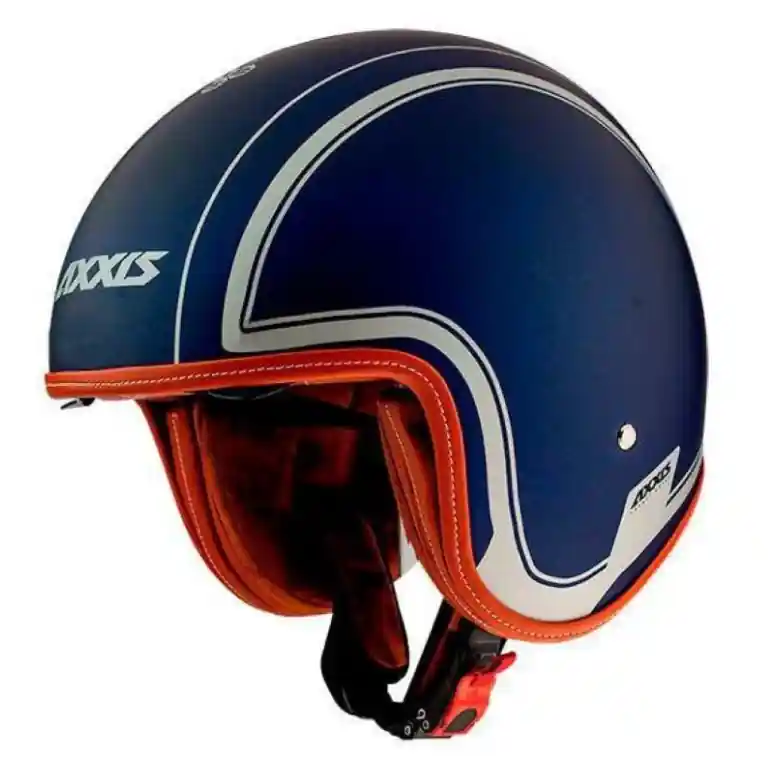 Authentique Casque jet Axxis, Hornet SV Royal, bleu mat XS