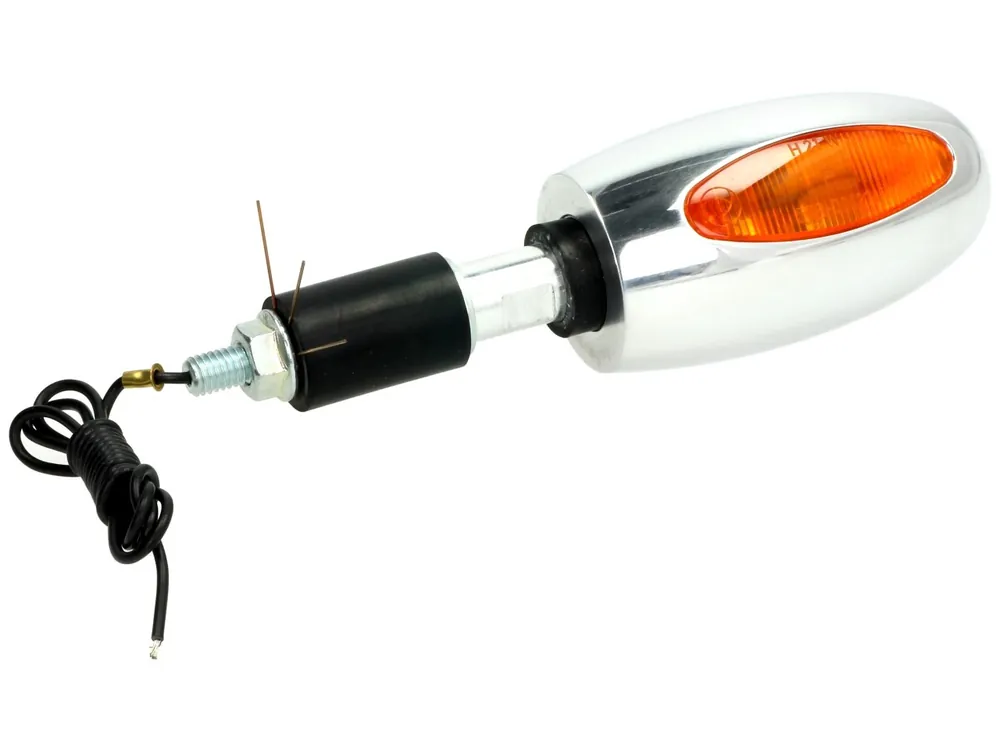 Clignotants Kellermann, BL 1000 yellow, aluminium, halogène, VR/VL, 12 V, 21 W, chrome poli, brillant Quantité Limitée