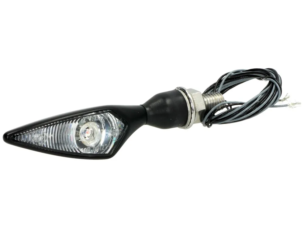 Clignotant Kellermann, losange, acier, LED, VR/HL, 12 V, noir satiné, M8x20, homologué E Acheter Direct