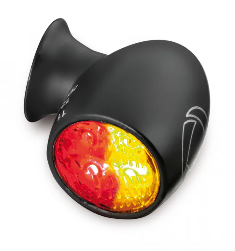 Marque Kellermann Clignotant, feu arrière et feu stop, Atto DF, acier, LED, HL/HR 12 V, noir mat
