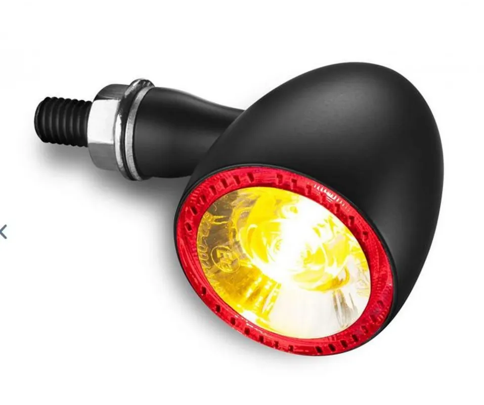Clignotants Kellermann, feux arrière et stop, Bullet 1000 DF, acier, LED, HL/HR, 12 V, noir satiné Prix Choc
