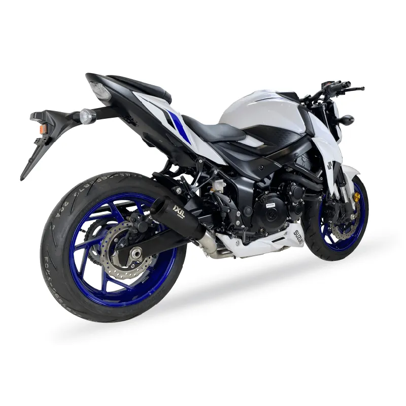Retour Gratuit Silencieux d&rsquo;échappement IXIL RB Suzuki GSX-S 750, GSR 750, acier inoxydable, homologué E, Euro3+4+5 Noir