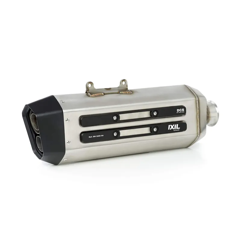 Prix Réduit Silencieux arrière IXIL MXT Triumph Tiger 900 /GT /Rally (20-), acier inoxydable argenté, homologué E, Euro5