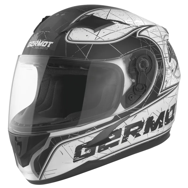 Casque Germot Junior GM 420, blanc mat/noir S Bon Plan