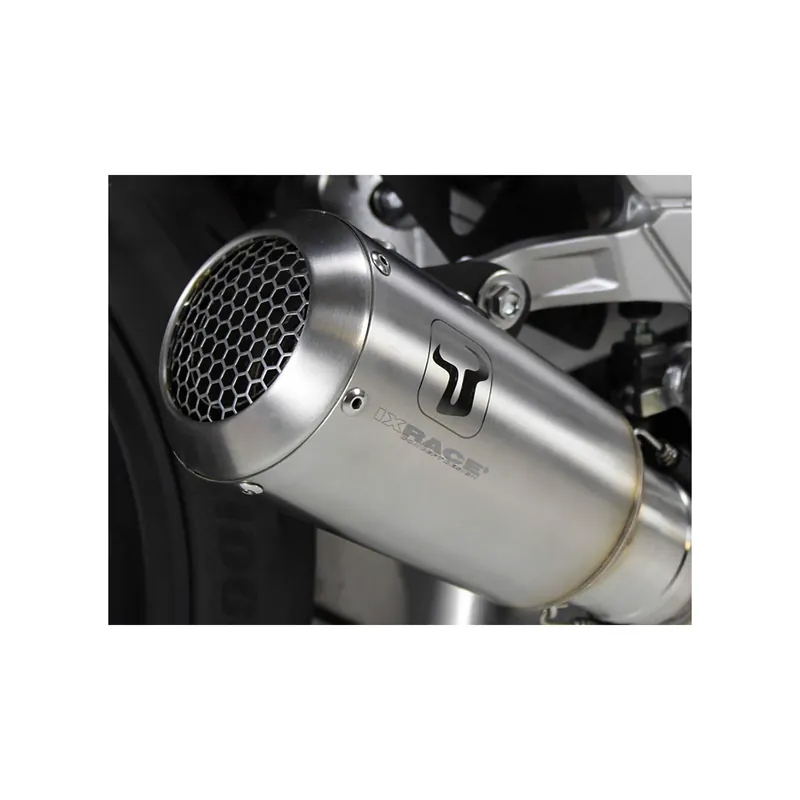 Achat Immédiat Système complet IXRACE MK2 pour Yamaha Tracer 700 /Tracer 7, acier inoxydable, homologué E, Euro5 Noir