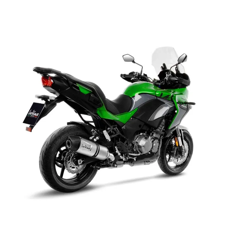 Quantité Limitée Système d?èchappement LeoVince LV One Evo pour Kawasaki Versys 1000 /S /SE, argent, slip on, E-approbation
