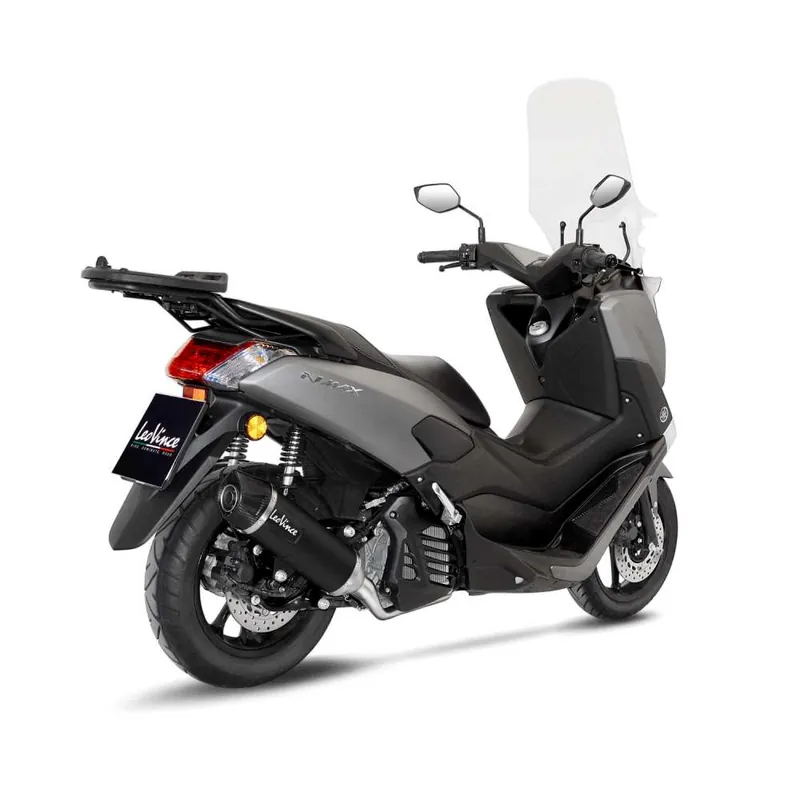 Système complet LeoVince Nero pour Yamaha GPD 125 N-Max, acier inoxydable noir, Euro4, homologation E Meilleure Vente