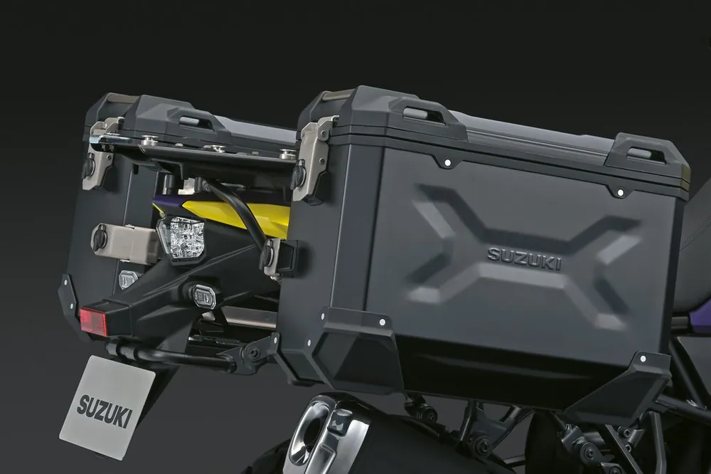 Vente Flash Set de valises latérales en aluminium (noir) pour Suzuki V-Strom 800DE 2023- Accessoires d&rsquo;origine