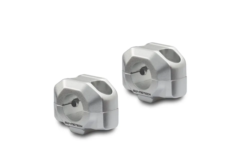 Acheter Direct SW-Motech Réhausse de guidon, argent pour guidon Ø 22 mm, H=15 mm pour Yamaha FZ 8 /Fazer – SW Motech