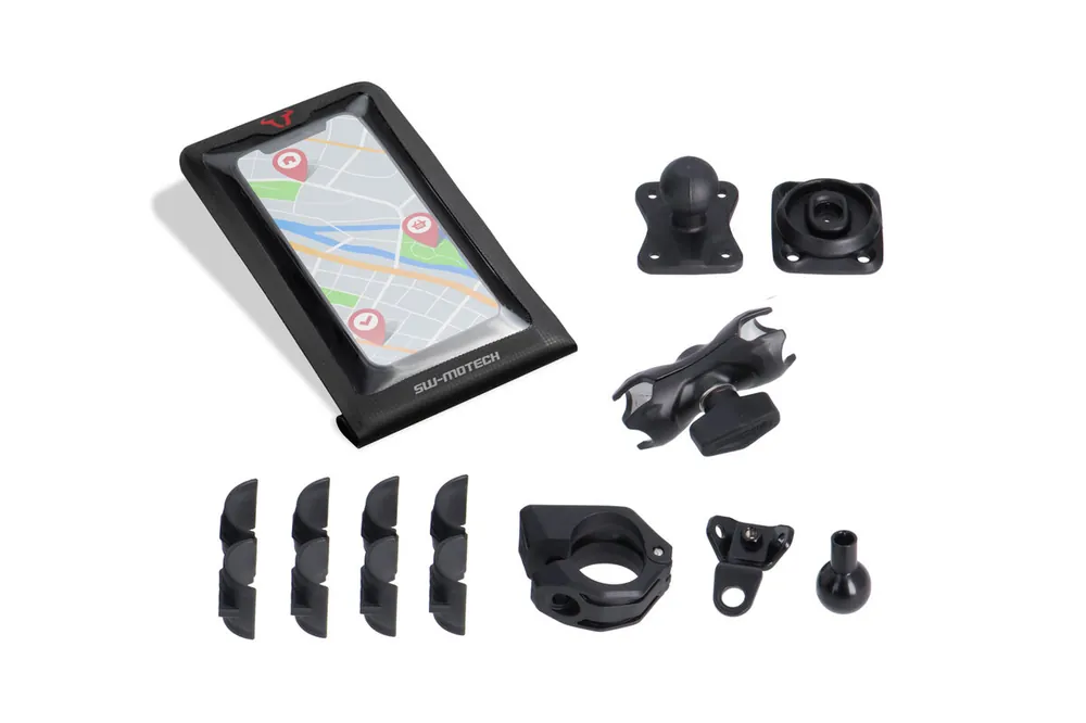 SW-Motech Support Navi Kit T-Lock avec Smartphone Drybag pour Suzuki GSX-S 1000 /GT - SW Motech Commander Vite