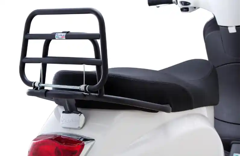 Promotion Porte-bagages arrière pour Vespa LX /LXV /S 50-150ccm, pliable, noir