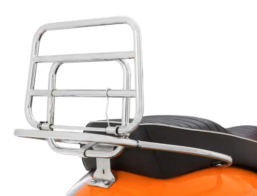 Porte-bagages arrière pour Vespa GTS /GTS Super /GTV /GT 60, 125-300ccm, pliable, chrome Expédition Rapide