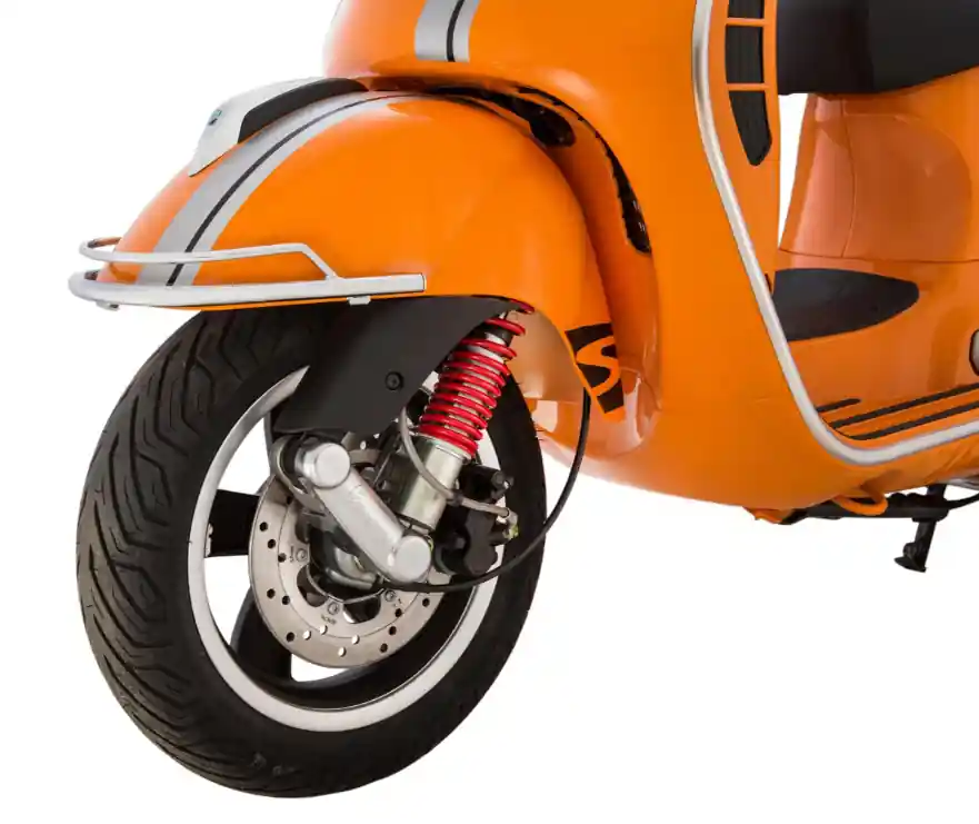 Offre Exclusive Pare-chocs aile avant pour Vespa GTS/GTS Super/GTV/GT 60/GT/GT L 125-300ccm, chrome