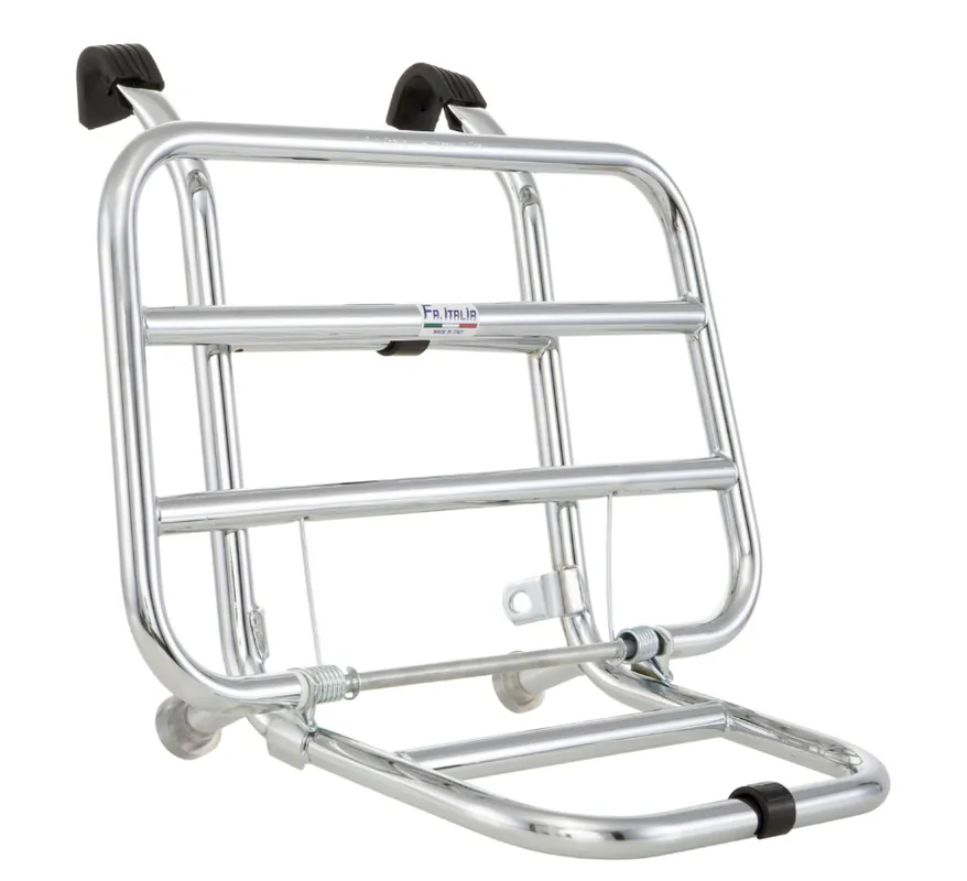 Porte-bagages avant pour Vespa PX 80-200ccm, pliable, chrome Haute Qualité