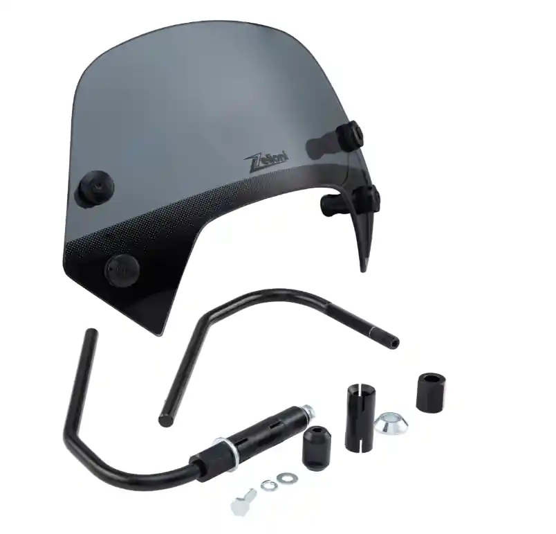 Flyscreen ZELIONI Racing pour Vespa Sprint 50-150ccm 2T/4T, teinté noir Solde