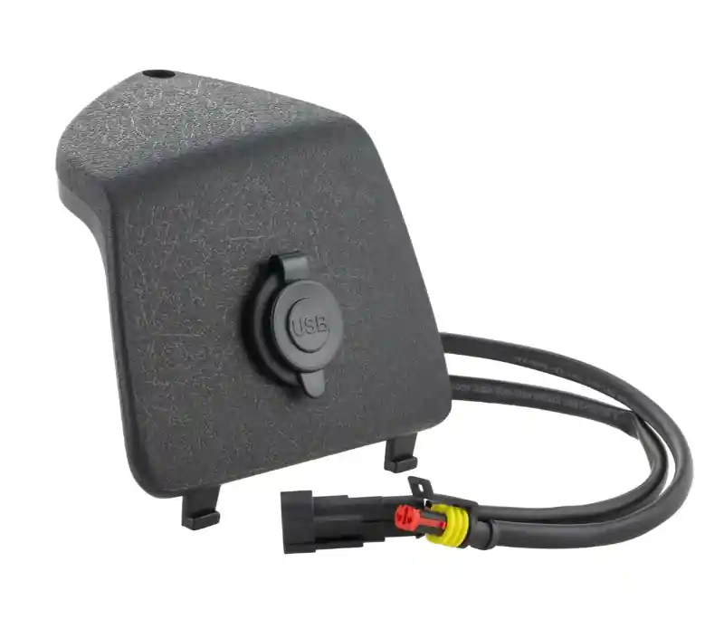 Affaire À Saisir Cache-bagages gauche avec prise USB pour Vespa GTS/GTS Super/GTV/GT, noir