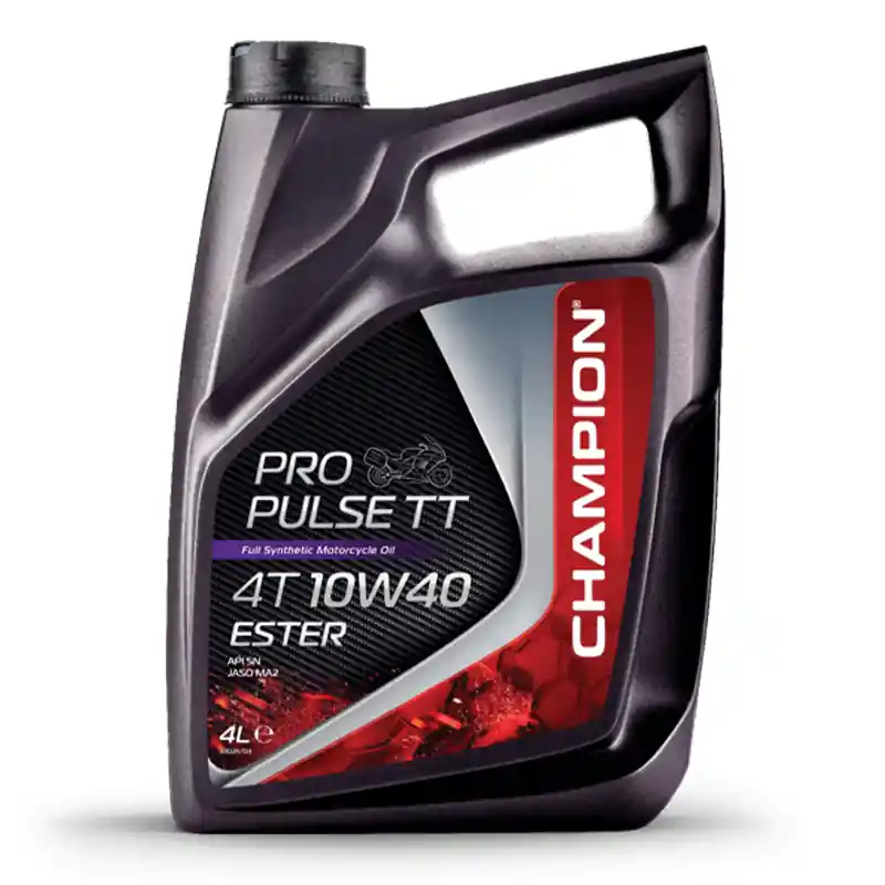 Jusqu&rsquo;à Épuisement Des Stocks CHAMPION® Pro Pulse TT 4T 10W-40 Huile moteur à base d&rsquo;ester – 4 litres