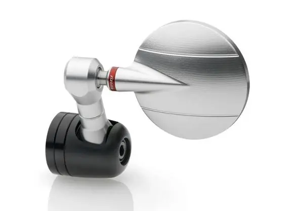 Rétroviseur d&rsquo;extrémité de guidon RIZOMA « SPY-R » Ø 57 mm gauche ou droite pour Vespa, noir/argent anodisé Achat Immédiat