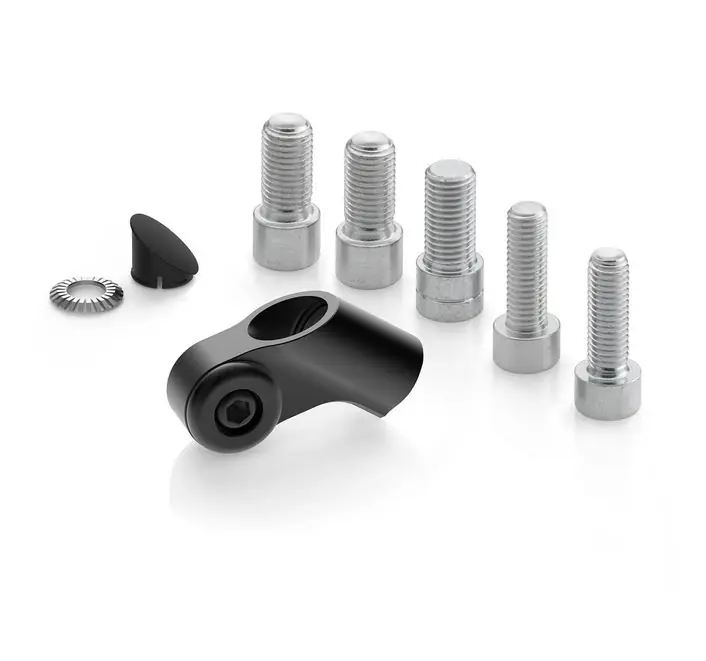Offre Spéciale Adaptateur de rétroviseur RIZOMA « Side Mount » L 42,5 mm pour Vespa, noir anodisé
