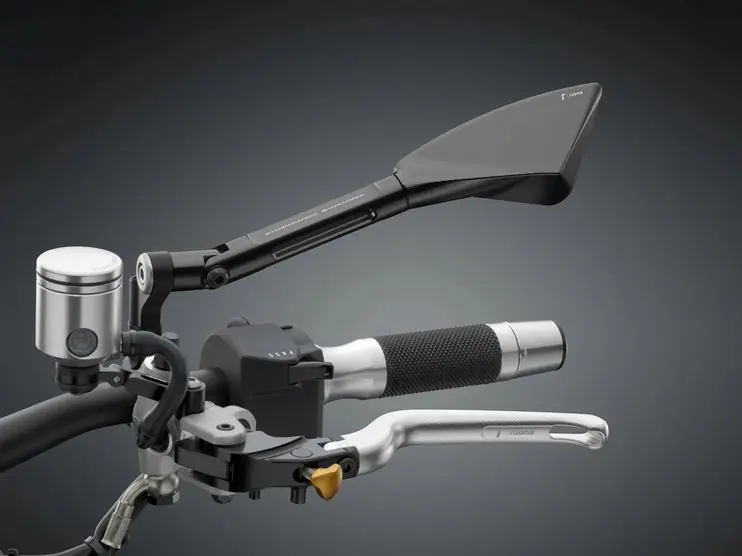 Rétroviseur RIZOMA « TOMOK » gauche pour Vespa, noir anodisé Expédition Rapide