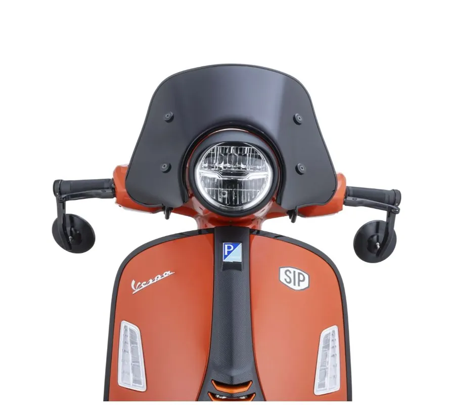 Usine Directe Flyscreen ERMAX Piccolo pour Vespa GTS/GTS Super (`23-), teinté noir