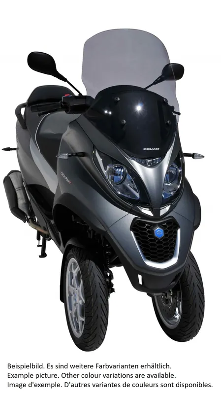 Pare-brise ERMAX Touring pour Piaggio MP3 400 HPE (-22), teinté/light black Solde