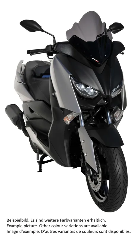 Soldes Pare-brise ERMAX Hypersport H 390 mm pour Yamaha X-MAX 125, noir