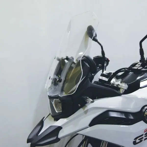 Pare-brise central sur supports d&rsquo;origine pour BMW F 750 GS (18-22), transparent Offre Limitée