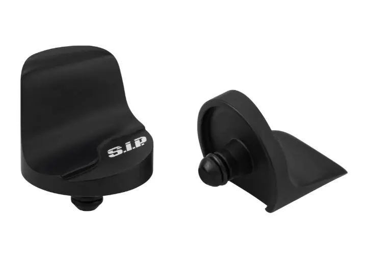 Cache trou de rétroviseur gauche & droite pour Vespa Primavera/Sprint/Elettrica 50-150ccm, noir mat Usine Directe
