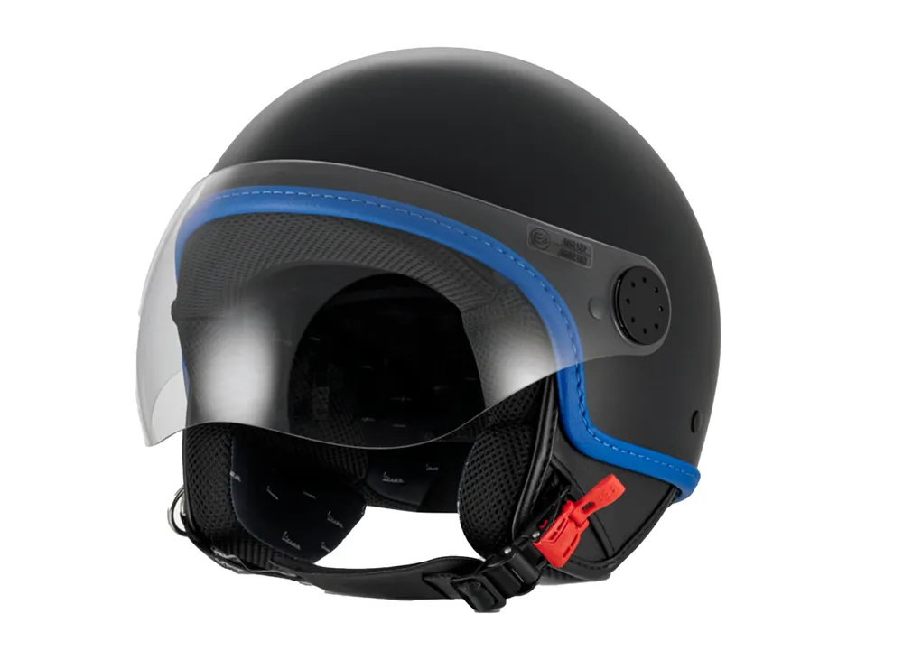 Prix Promo Casque jet Vespa Visor 4.0 DEC Blade noir mat XS