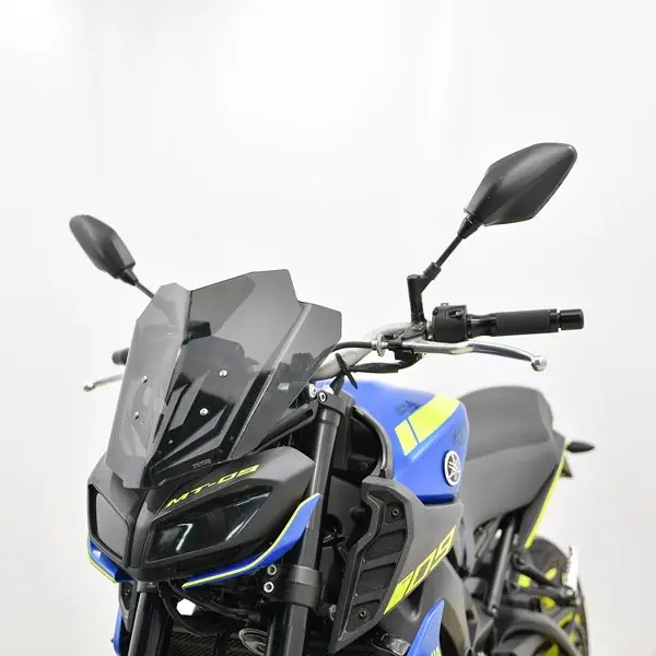 Satisfait Ou Remboursé Pare-brise Sport-Touring pour Yamaha MT-09 (17-20) fumée foncée