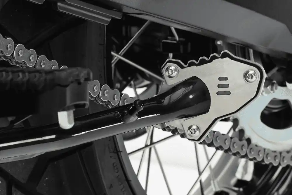 Meilleur Choix Plaque de béquille latérale noire en aluminium pour Suzuki V-Strom 800 DE (23-)