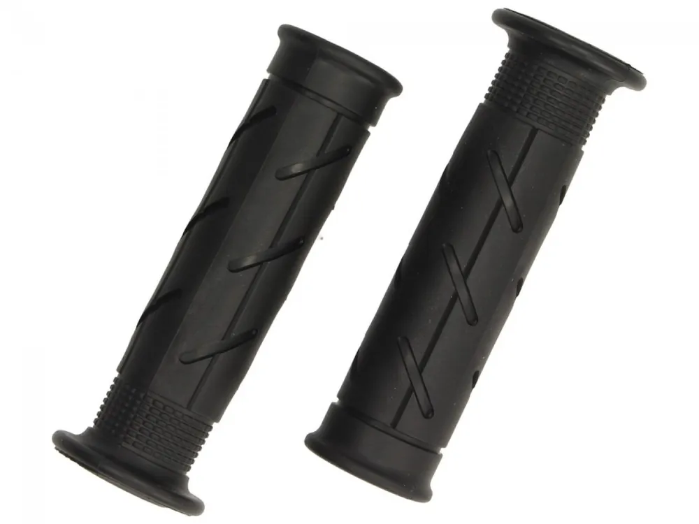 ariete Jeu de poignées en caoutchouc fermées, longueur : 120 mm, noir, Super Soft Affaire À Saisir