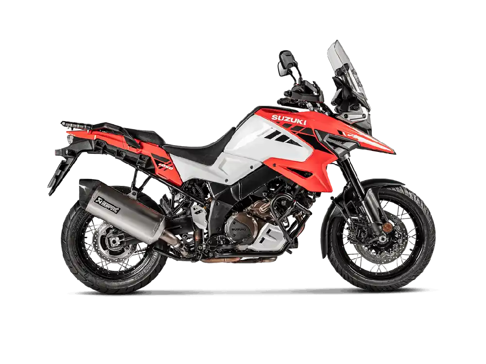 Commande En Gros Échappement Akrapovic Slip-On Line (titane) pour Suzuki V-Strom 1000 (14-18) et V-Strom 1050 ab (20-23)