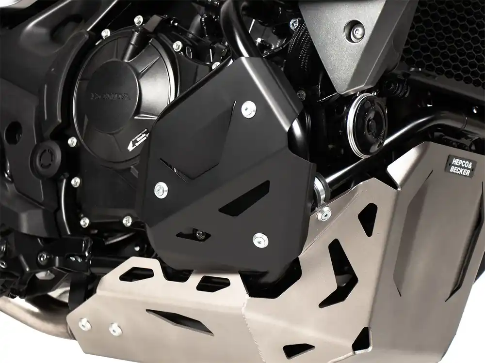 Pas Cher Tôles supplémentaires pour arceaux de protection du moteur, noires, pour Honda XL 750 Transalp (25- ) Hepco & Becker