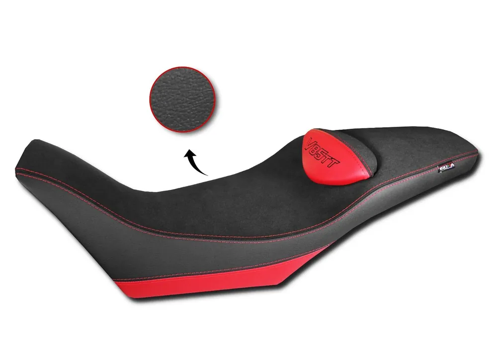 Housse de siège Comfort en fibre 3D pour Moto Guzzi V 85 TT (19-23) NR1 Livraison Express